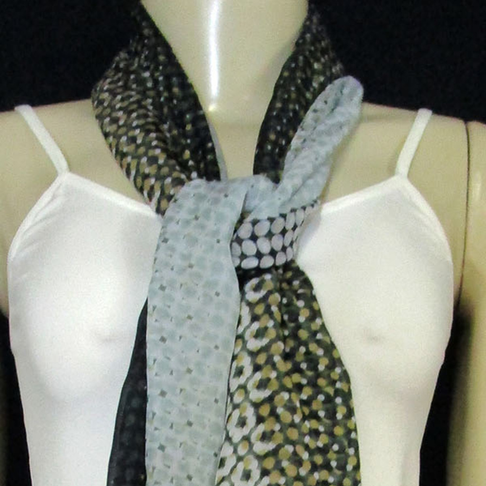 Echo Design Black Multi Scarf One Size